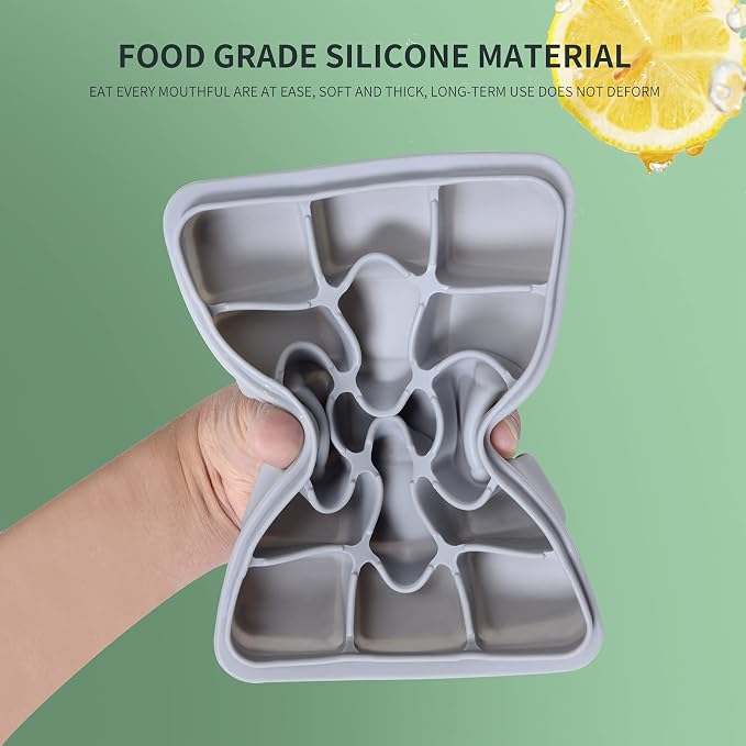 Ice Cube Trays Set of 2, Easy Release 15 Flexible Silicone Ice Cube Molds - Image 6