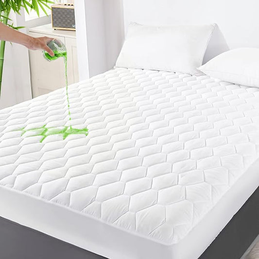 GRT California King Mattress Protector Waterproof, Rayon from Bamboo, Cooling by GRT