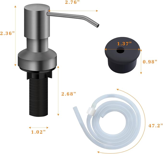 Sink Soap Dispenser for Kitchen Sink, Countertop Built in Sink Soap Dispenser - Image 7