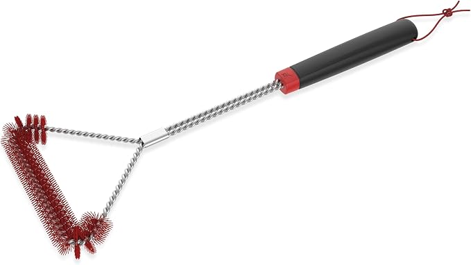 Weber Cold Clean Grill Brush, 3-Sided T-Shaped Design - Image 3