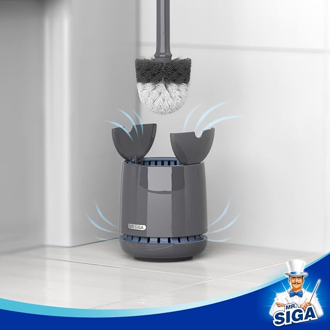 MR.SIGA Toilet Bowl Brush and Holder, - Image 2