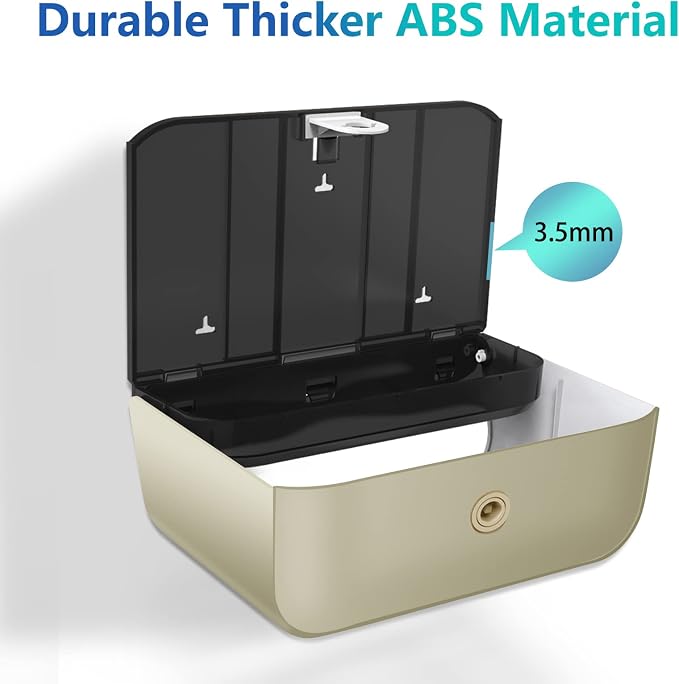 C-Fold Paper Towel Dispenser for Bathroom: Compact 200 Sheets Large Capacity - Image 4