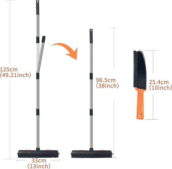 LandHope Carpet Rake for Pet Hair Remover Long Handle - Image 6