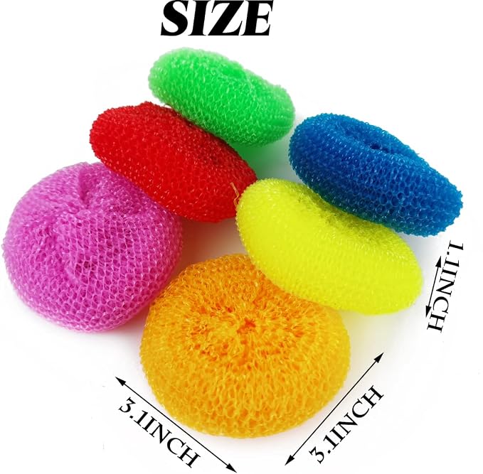 NSBELL 30PCS Plastic Dish Scrubbers - Image 2