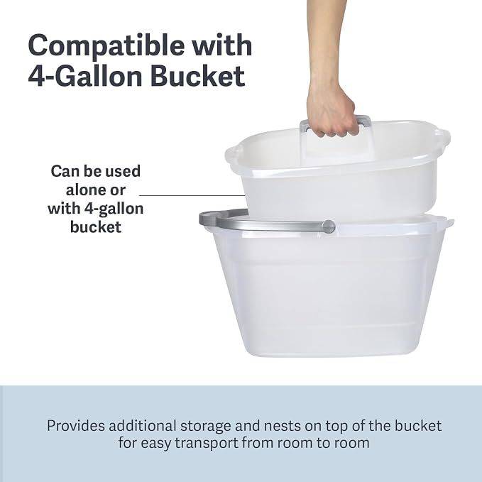 Casabella Plastic Multipurpose Cleaning Storage Caddy - Image 4