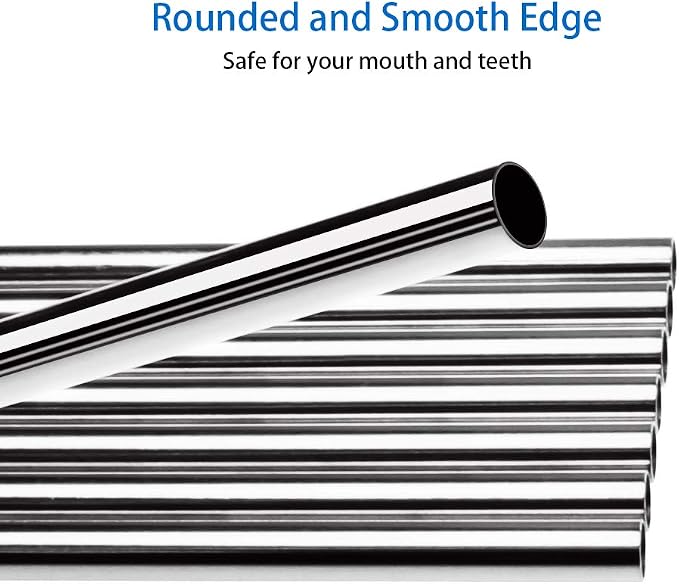 Extra Long 10.4 inch Value Pack Reusable Stainless Steel Straws Combinations - Image 4