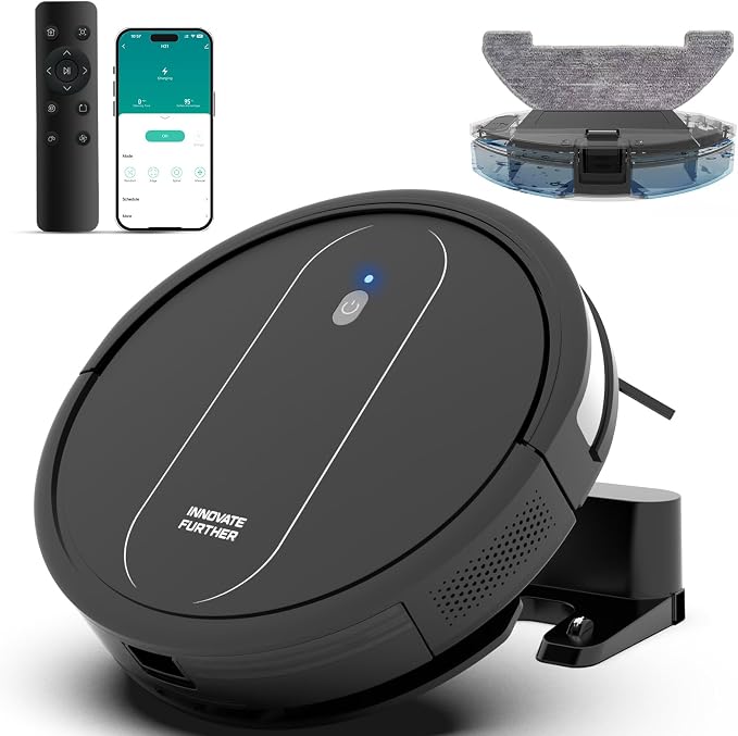 3-in-1 Robot Vacuum 4000Pa Strong Suction Robot Vacuum Cleaner & Smart by Unknown