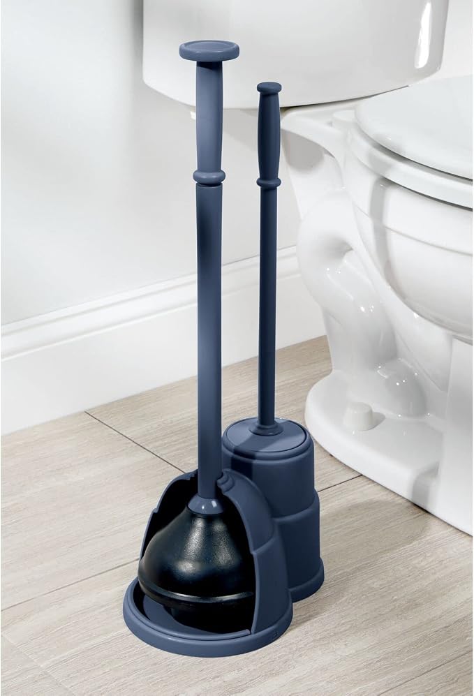 mDesign Plunger and Brush Set for Toilet Bowl - Image 4