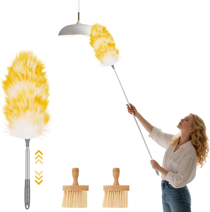 Lambswool Duster, Long Feather Dusters by Muyoka
