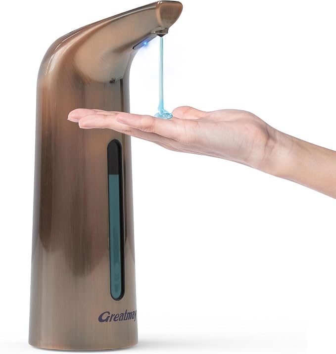 Convenient Automatic Soap Dispenser, 4 Adjustable Levels Touchless Hand by Greatmay