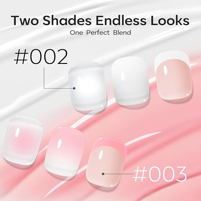 modelones Pat Paint Gel Nail Polish, 2 Colors Soak Off UV Patting Gel Polish - Image 2