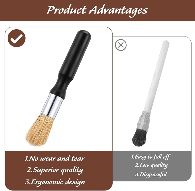 TIESOME 2Pcs Coffee Grinder Cleaning Brush - Image 4
