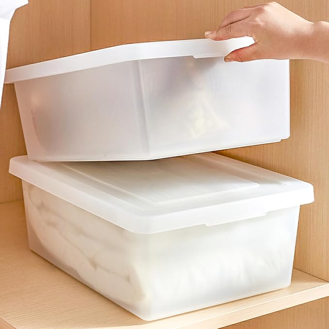 15 Quart Stackable Plastic Storage Bins - Image 7