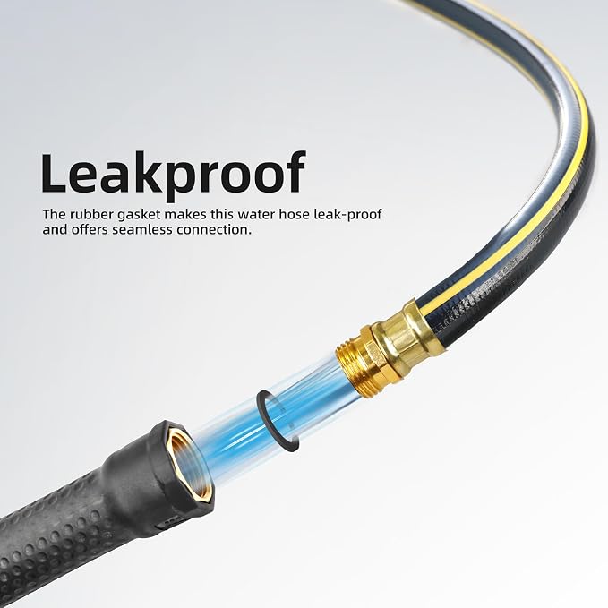 Solution4Patio Short Leader Garden Hose 3/4 in. x 10 ft. -Heavy Duty Durable - Image 4