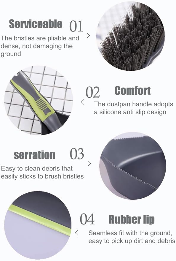 Dustpan and Brush Set, Dust Pans - Image 5