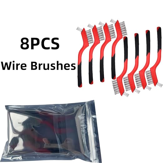 8pcs Premium Wire Brushes Set for Rust Removal, Paint Cleaning, and Metal - Image 5