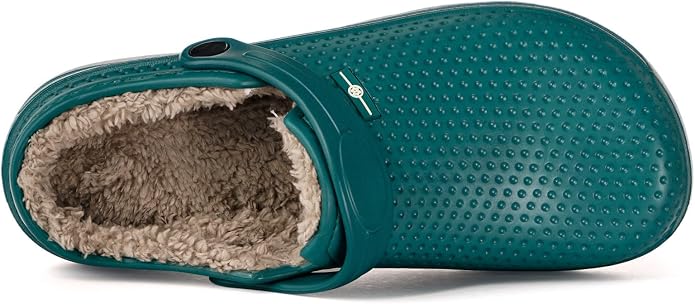Womens Mens Fur Lined Clogs Waterproof Garden Shoes Winter Warm Fleece Lining - Image 4