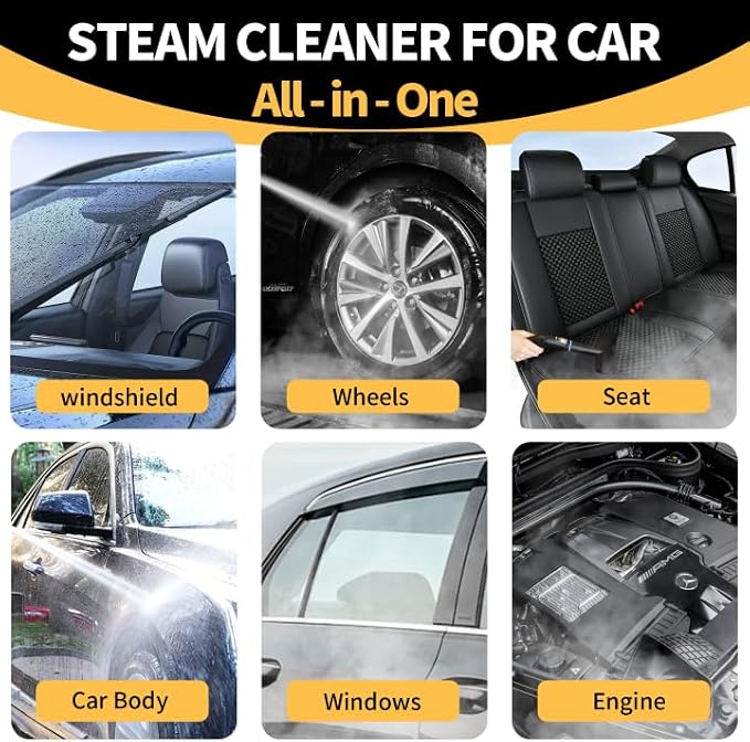 Steam Cleaner, 6 Steam Levels, 42oz Tank & 11 Pieces Accessories, 1500W - Image 6