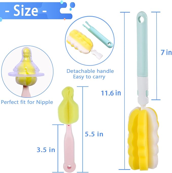 4PCS Baby Bottle Brush Set - Image 3
