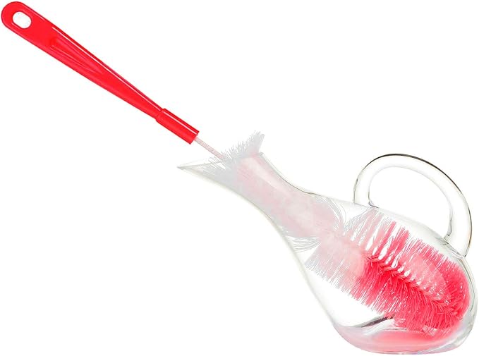 ALINK 16 inch Extra Long Red Bottle Cleaning Brush Cleaner - Image 8