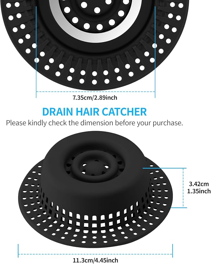 Bathtub Drain Hair Catcher, Shower Hair Drain Catcher Upgraded Protector - Image 6