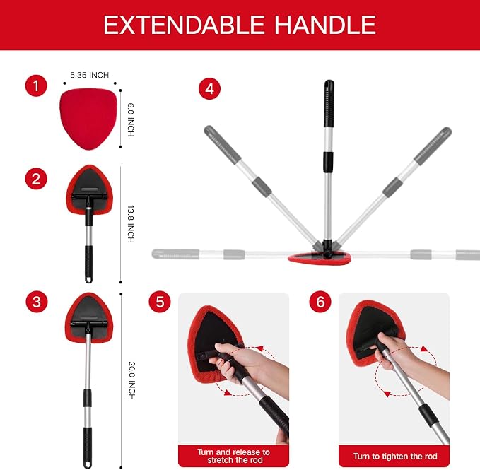 10pcs Windshield Cleaner Tool, Car Window Cleaning Wash Kit - Image 5
