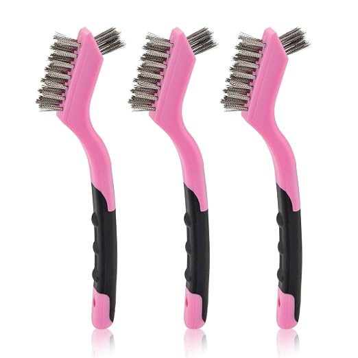 MAXMAN Wire Brush Set 3-Pack, Small Wire Brushes by MAXMAN