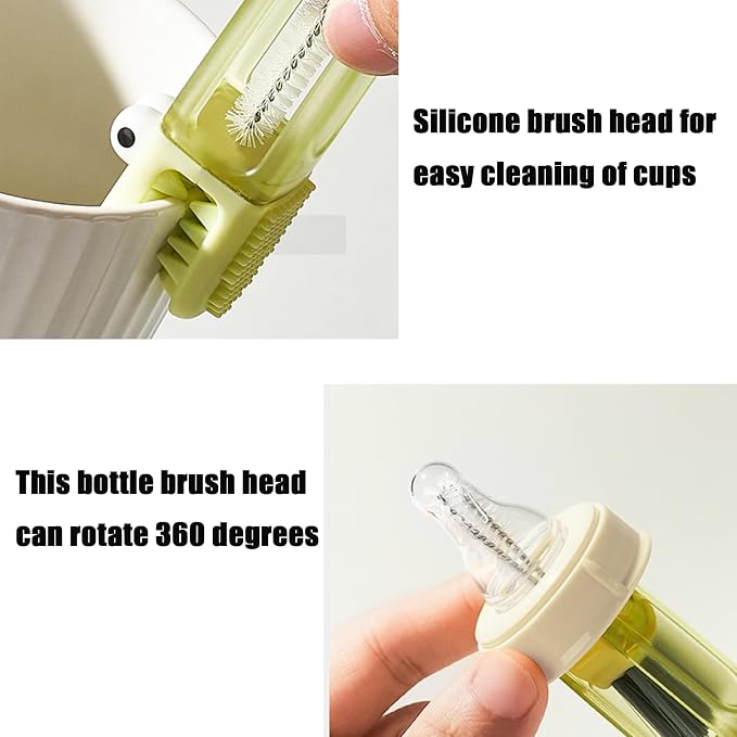 PandaEar 3 in 1 Cup Lid Gap Cleaning Brush Set, Home Kitchen Crevice Brush Tools - Image 6
