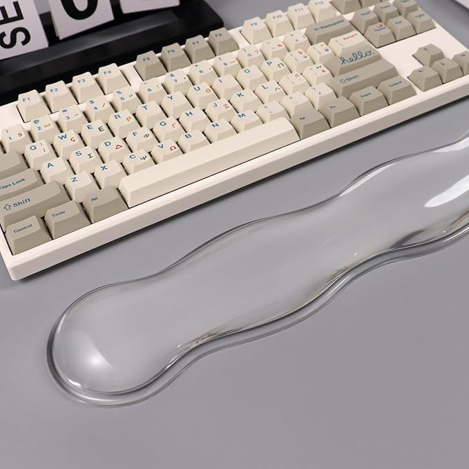Clear Gel Wrist Rest for Keyboard, Ergonomic Wrist Rest for Computer Keyboard - Image 3