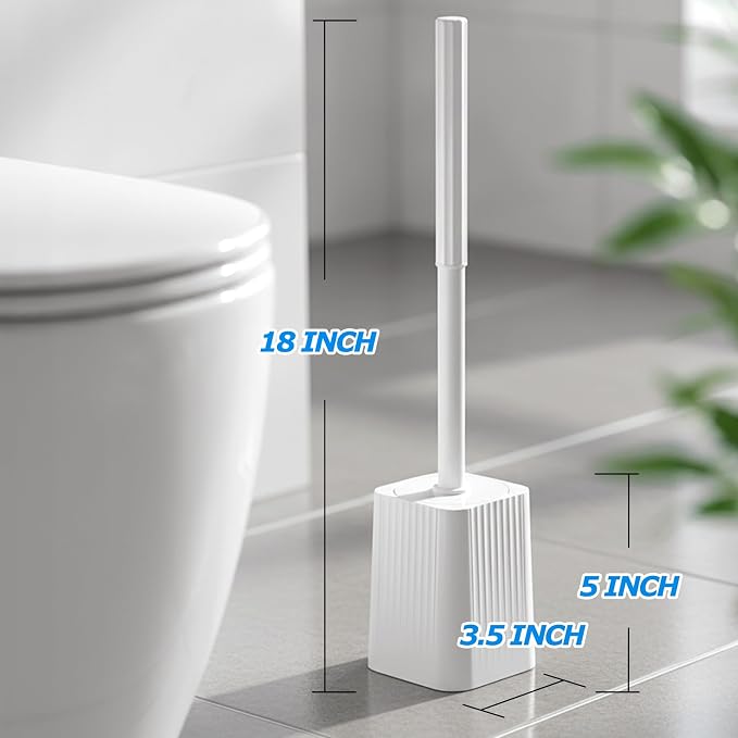 2Pack Toilet Bowl Brush and Holder Set - Image 6