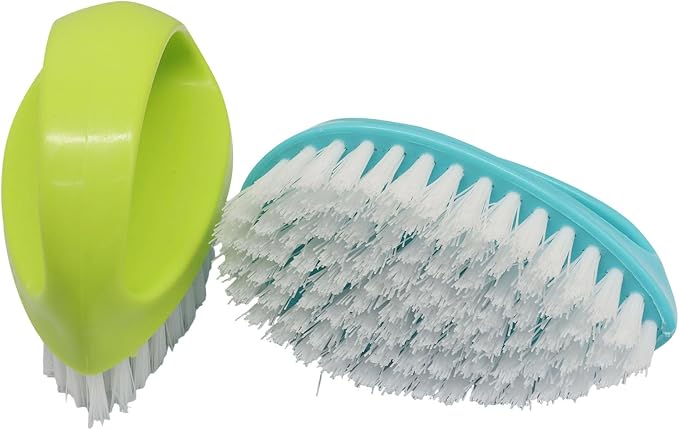Hordion 4 Pack Hand Nail Brush, Heavy Duty Scrub Brush Nylon Stiff Bristles - Image 3