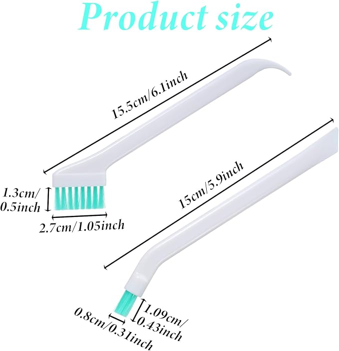 16 Pack Small Household Cleaning Brushes Crevice Cleaning Tool Deep Detail - Image 2