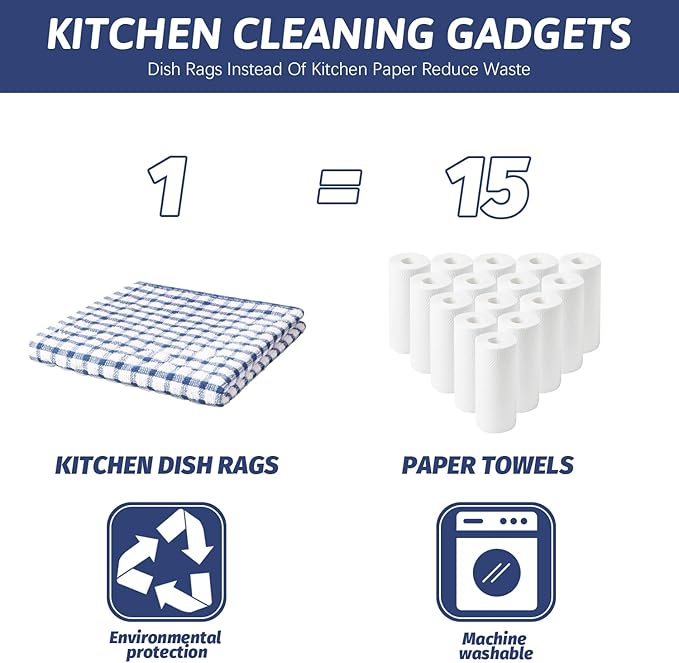 Nialnant 8 Pack Dish Cloths for Washing Dishes, Super Soft and Absorbent - Image 6