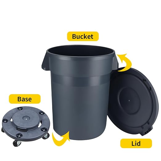 32 Gallon Outdoor Trash Can, Outdoor Trash Can - Image 3