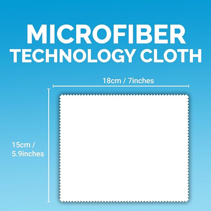 Microfiber Cleaning Cloths 6 Pack – 6x7 Inch Lint‑Free Lens & Screen Cleaner – - Image 2