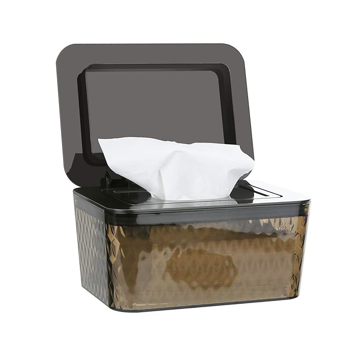 Wipes Dispenser, One-Handed Operation Wipe Holder by Whiidoom