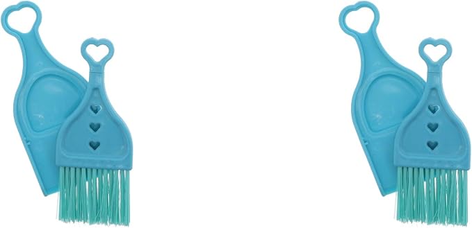 Blue Mini Dustpan with Brush by SandTCollection