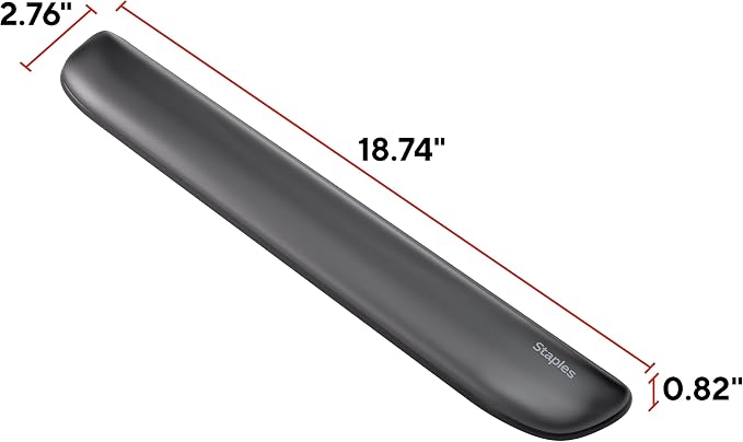 STAPLES Gel Keyboard Wrist Rest, Ergonomic Non‑Slip Wrist Support Cushion - Image 7
