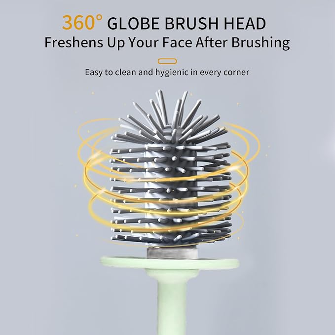 Plastic Toilet Brush Set, Strawberry Green, Bathroom Accessories, Includes 2 - Image 6