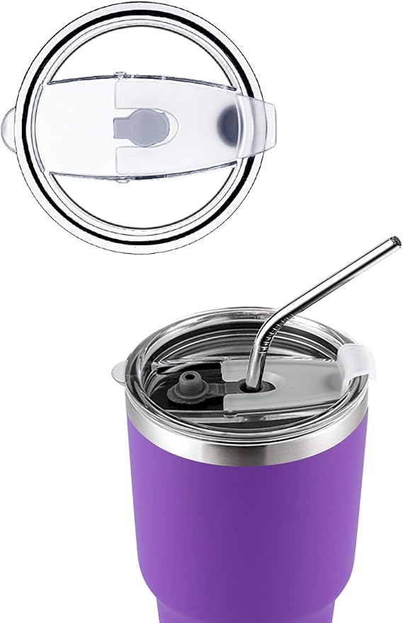 D·S 30oz Purple Tumbler Stainless Steel Double Wall Vacuum Insulated Mug - Image 2