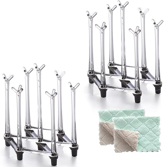 Marbrasse Retractable Cup Drying Rack, Drinking Glass and Sports Bottle Drainer by Marbrasse