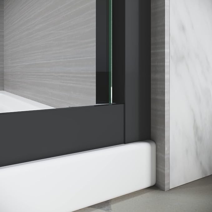 56-60" W x 72" H Adjustable Semi-Frameless Sliding Shower Door, Certified 3/8" - Image 6
