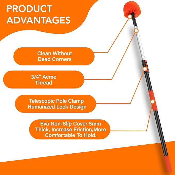 26FT Cobweb Duster with Extension Pole - Image 4
