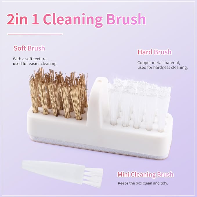Nail Drill Bits Cleaner Brush Case Accessories, Nail Art Cleaner Tool Case - Image 5