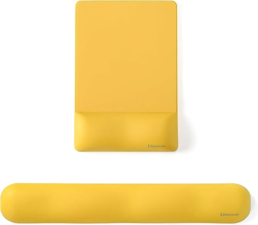 UnivoColors Design-Wave Set of Keyboad Wrist Rest & Mouce Pad, Artificial by UnivoColors