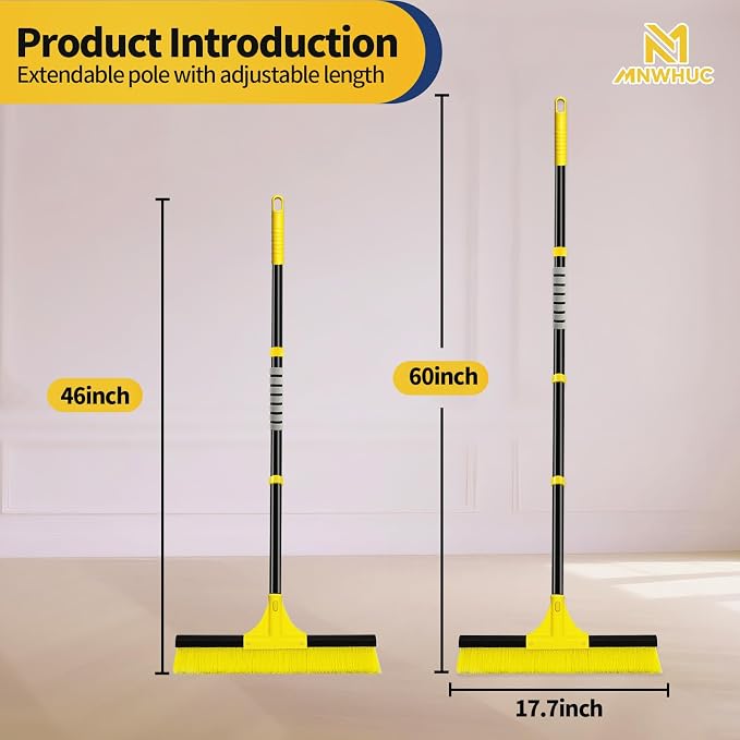 18”Push Broom Brush for Floor Cleaning - Image 3
