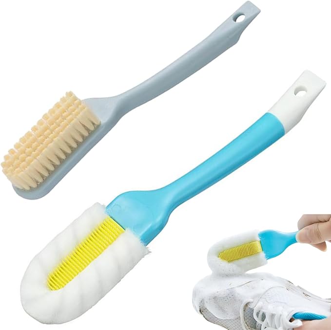 2Pack Shoe Cleaning Brush, Sneaker Shoe Cleaner Brush, Soft Bristle Cleaning by Ganganmax