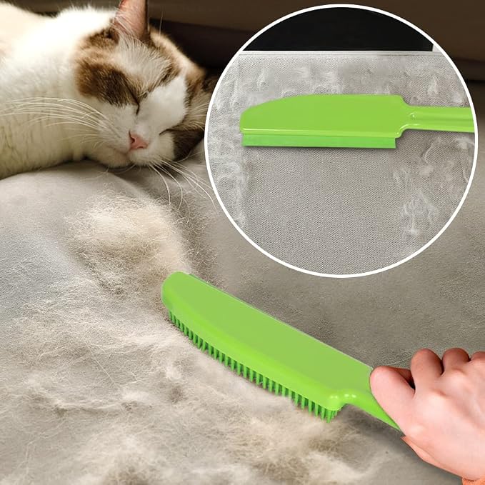 Rubber Broom and Pet Hair Removal Brush Set - Image 3