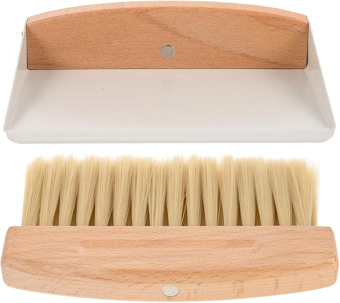 Housoutil Kids Window Cleaner Stainless Steel Cleaner Mini Dustpan and Brush - Image 6