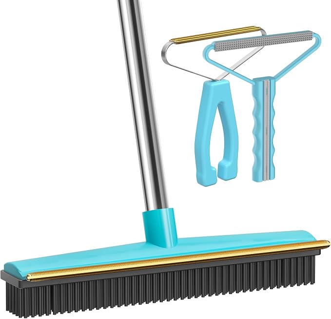 Carpet Rake - 60" Long Handle Pet Hair Removal by SOCCSO